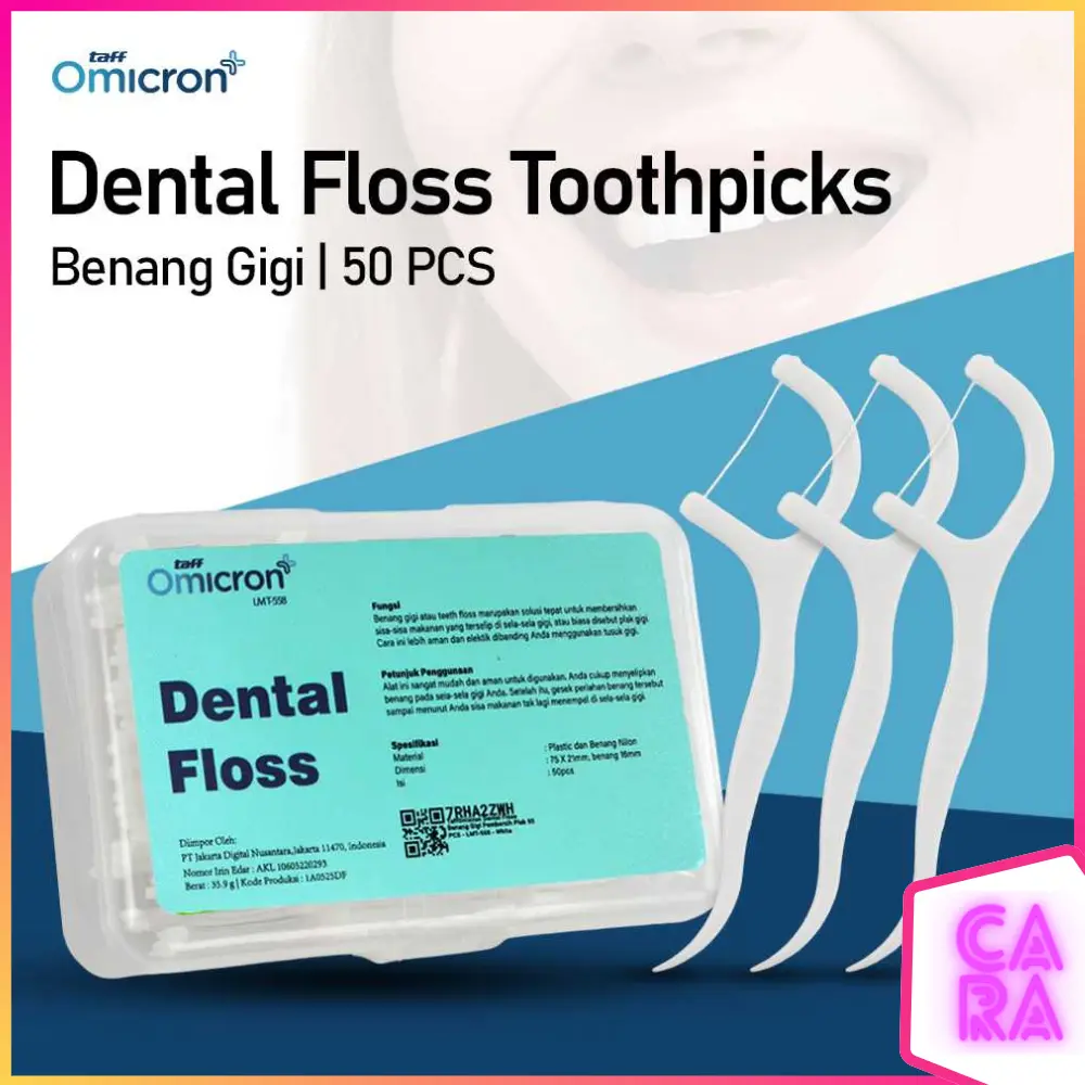 Dental Floss Toothpicks Benang Gigi Pembersih Plak 50pcs LMT-558
