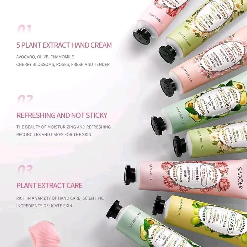 SADOER Hand Cream Moisturizing Fruit Lotion Moisturizing skin 3
