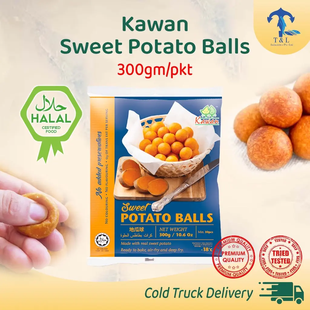 Halal Kawan Sweet Potato Balls (300gm/pkt)