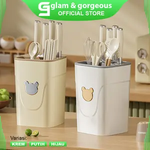 Tempat Penyimpanan Pisau Dapur Stand Tool Knife Holder KU033
