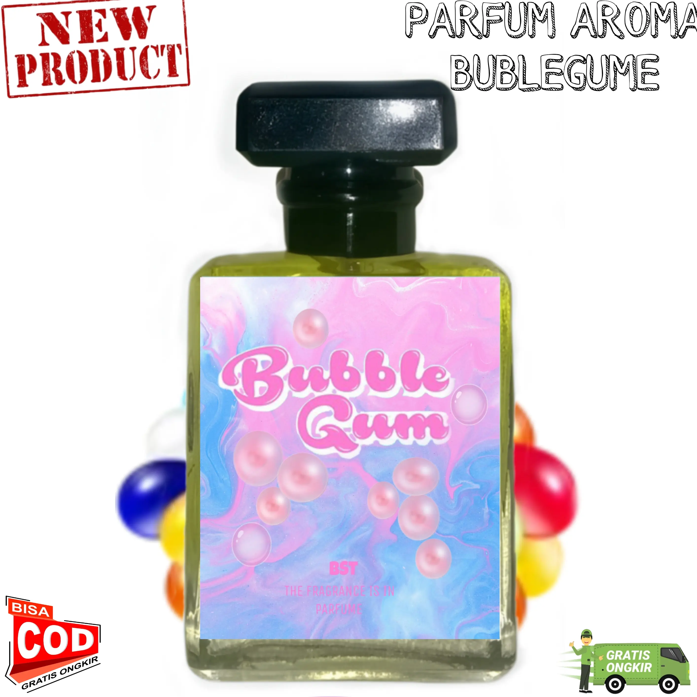 COD Bubble gum tahan 24 jam / Perfume bubblegum 35ml / Minyak Wangi Permen Karet / Aroma Permen Bubble Gum Pria Wanita Laki-Laki