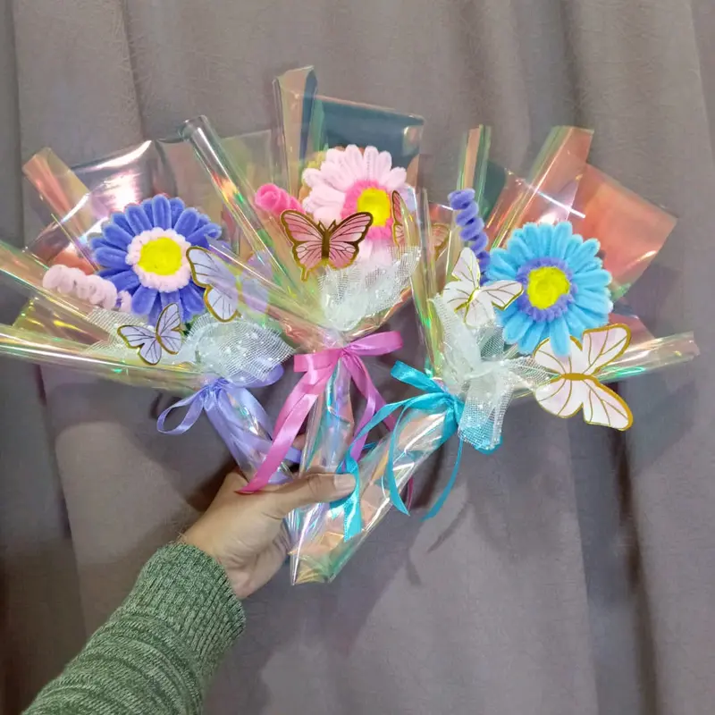 Buket Bunga Daisy Mix Kupu-Kupu/Buket 1 tangkai 1