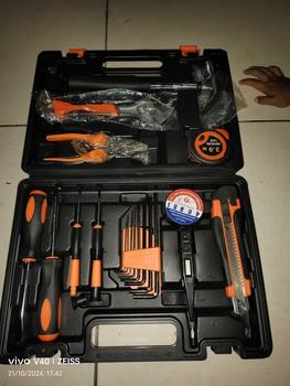 Product Review of Set Alat Perkakas Tang Palu Obeng With Box Storage 19 in 1 BG50TC bengkel kunci sock from a**2 0