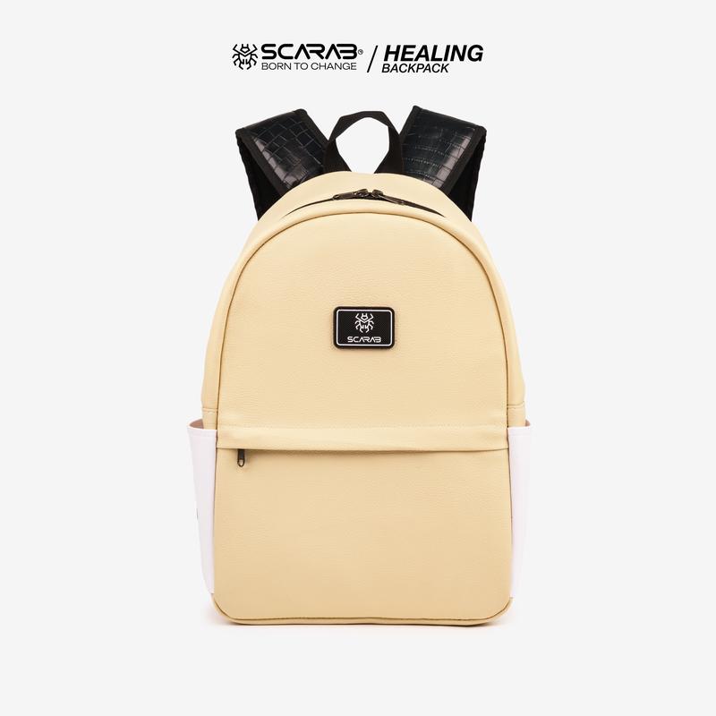 [ XẢ KHO] Balo Healing Da Pu dày dặn - đi học đi làm gọn nhẹ Healing Backpack Unisex (BP)