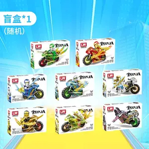 mainan ninjago motor lw 120 balok susun merakit mainan edukasi kado anak Kotak