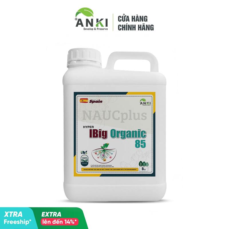  Can phân bón hữu cơ cực cao “IBig Organic 85” 5 Lít nhập Châu Âu - Thay thế phân bón hoá học và phân hữu cơ tự ủ 