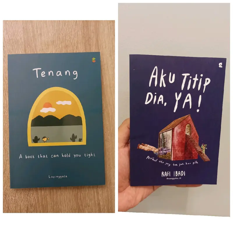 paket 2 buku aku titip dia ya & tenang // kertas kuning bookpaper 0