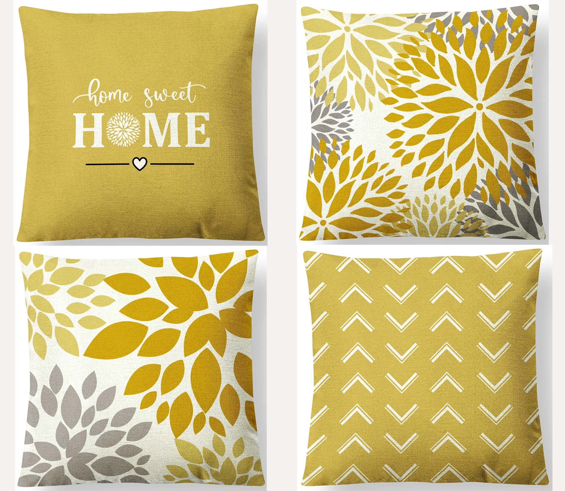 Sarung Kusyen, Linen Kuning, 70 × 70Saiz 60 × 60Saiz, 50 × 50Saiz 45 × 4540 × 40, SaizSarung Bantal Linen Kapas, Sesuai untuk Sofa, Sarung Bantal Peluk.