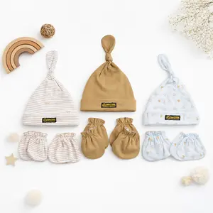 Paket 3 Stel Topi Sarung Tangan Bayi Newborn