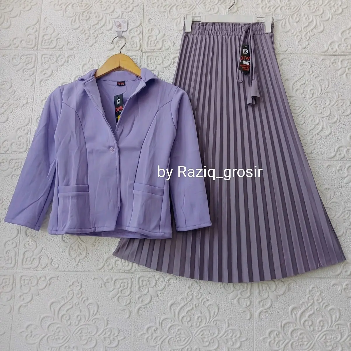 Setelan Anak Tanggung Blazer Krah Plisket will Fashion