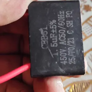 Kapasitor Start Universal 1/3 untuk Kipas/Blower/Motor - Tanpa Polaritas, Meningkatkan Kecepatan--xam