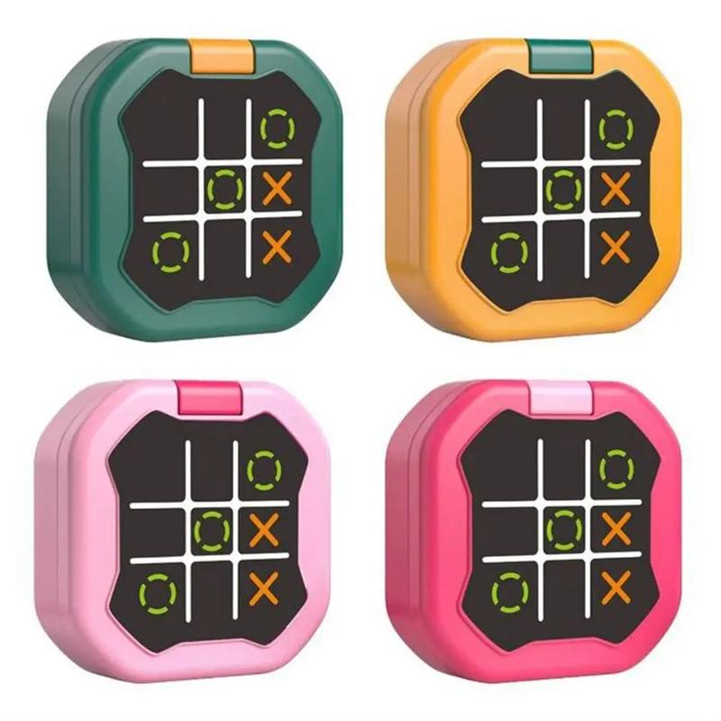 Electronic Tic Tac Toe Game - 3-in-1 Portable Handheld Puzzle With Memory & Whack-a-Mole Modes