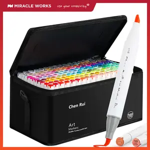 MW&Chenrui Alkohol Marker Dual-tip(ujung brush+ujung broad)Art Marker Set Ohuhu Markers