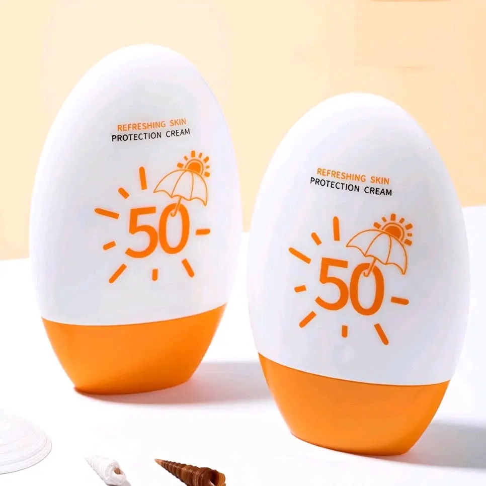 SPF 50 Sunscreen Whitening Sunblock Cream Wajah Dan Badan Sunscreen Sun Protect & Moisture Pelindung dari Sinar Matahari UV Protection Cream Tidak Lengket Tahan Air Double Whitening Lightweight Refreshing Mencegah Penuaan Dini
