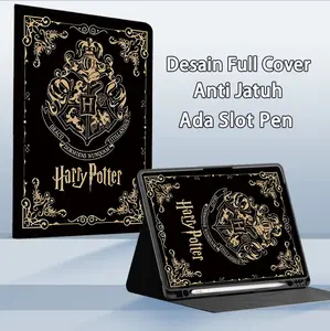 Harry Potter-Cover For redmi pad 2 /pad 11 se /10.61 /SE 8.7inch /POCO PAD M1 /X1 11.2"pad 2 pro/Pad Pro12.1"xiaomi pad 8Pro/7/6 /5 /6s Pro casing hitam silikon slot pena bumper Pelindung Anti Jatuh penutup Desain Lucu Estetik