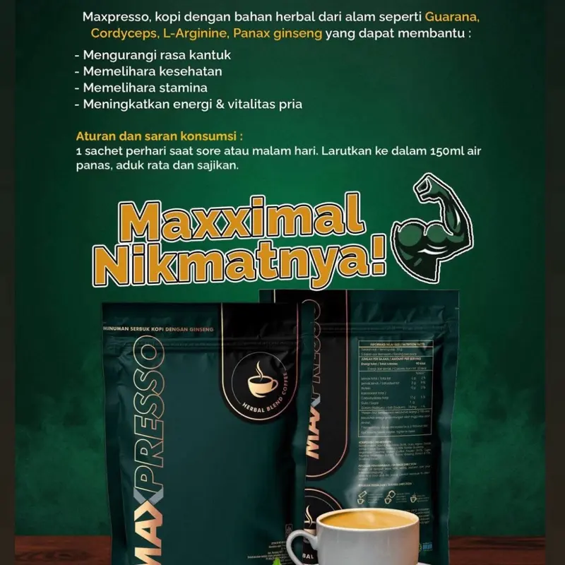 KOPI MAXPRESSO HWI - Herbal Blend Coffee 1