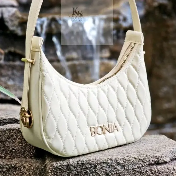 Tas Selempang Wanita Bonita Model Bulan Sabit Elegan dengan Katong Besar -Bisa COD 0