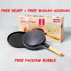 Crepe Maker - Cetakan Kulit Lumpia Risol Kue Crepes Galaxy Creper Teflon Teplon Panacook Anti Lengket Aluminium Set
