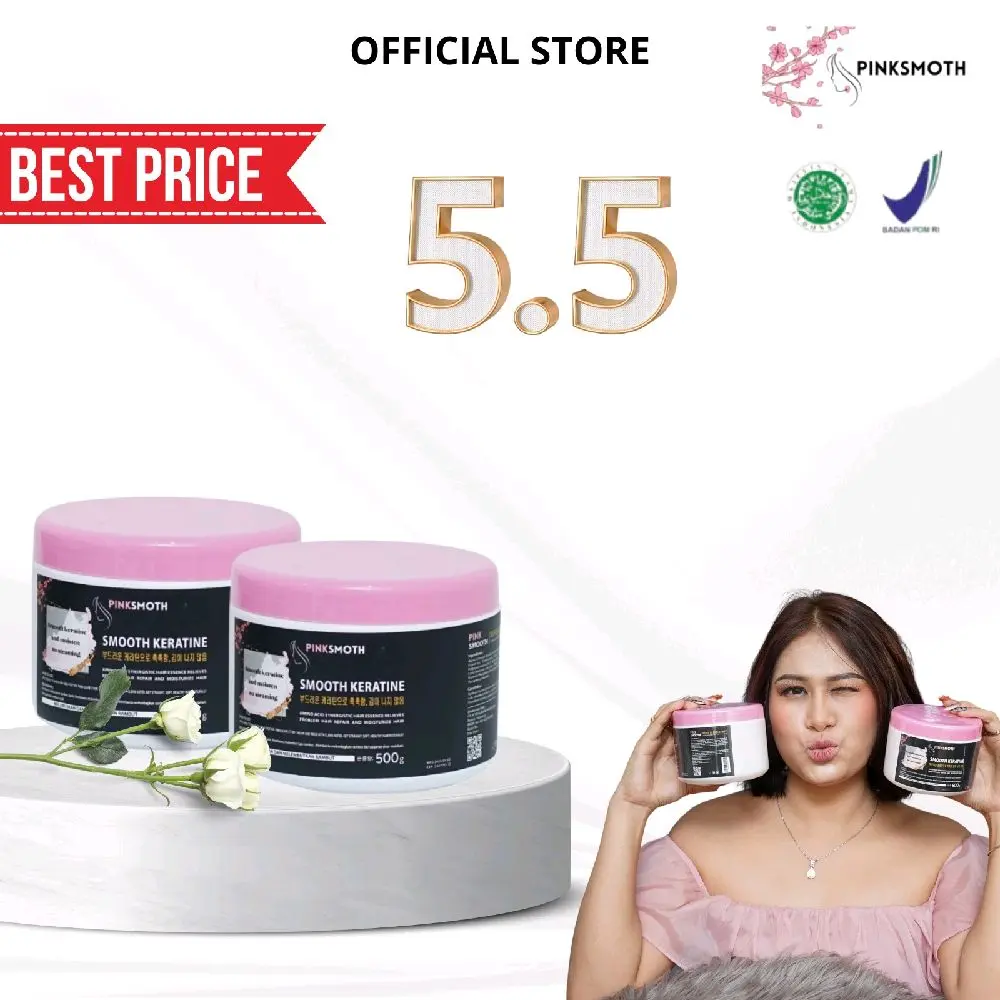 BELI 1 GET 1 SMOTH KERATINE 500ML - PINKSMOTH  Haircare  Perawatan Melembutkan