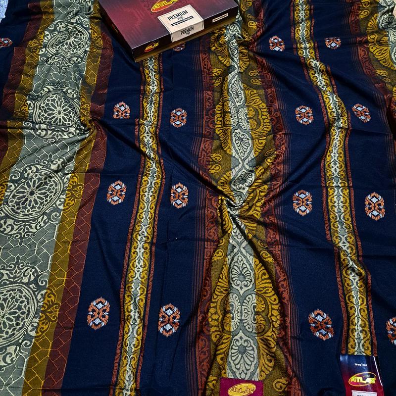 promo sarung atlas premium jaguard songket 790 motif ful timbul songket 2