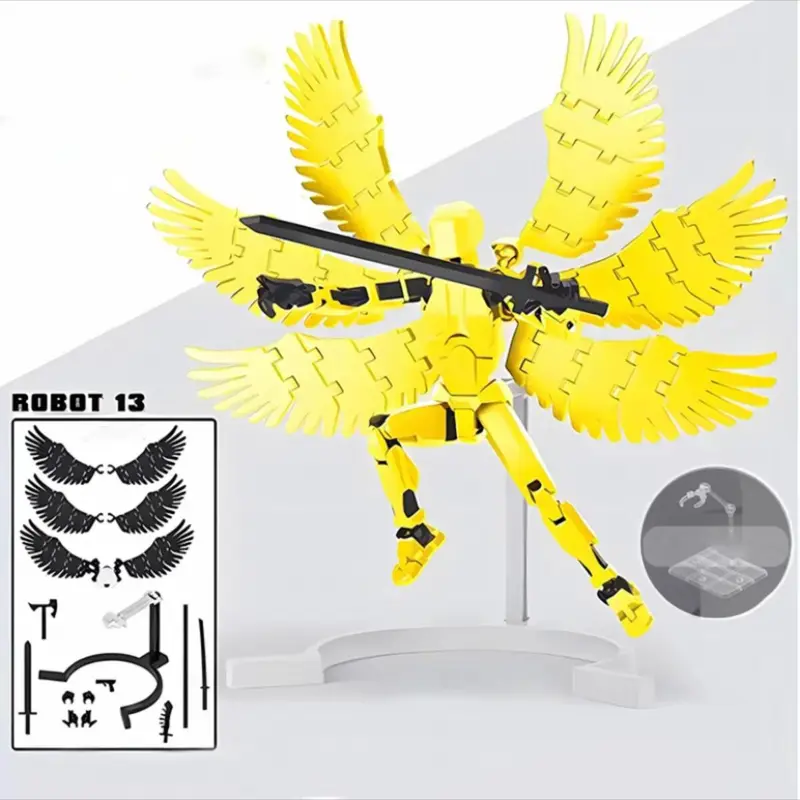 【COD】Mainan Action Figure Model Cetak 3D Sendi Bergerak Figur Aksi Dummy 13 Model Mecha Diecast 3