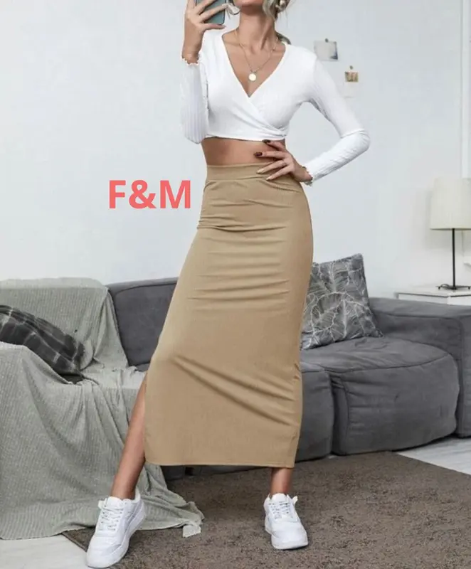 ROK PANJANG KOREA (RK-308) BAHAN SPANDEK WANITA 1