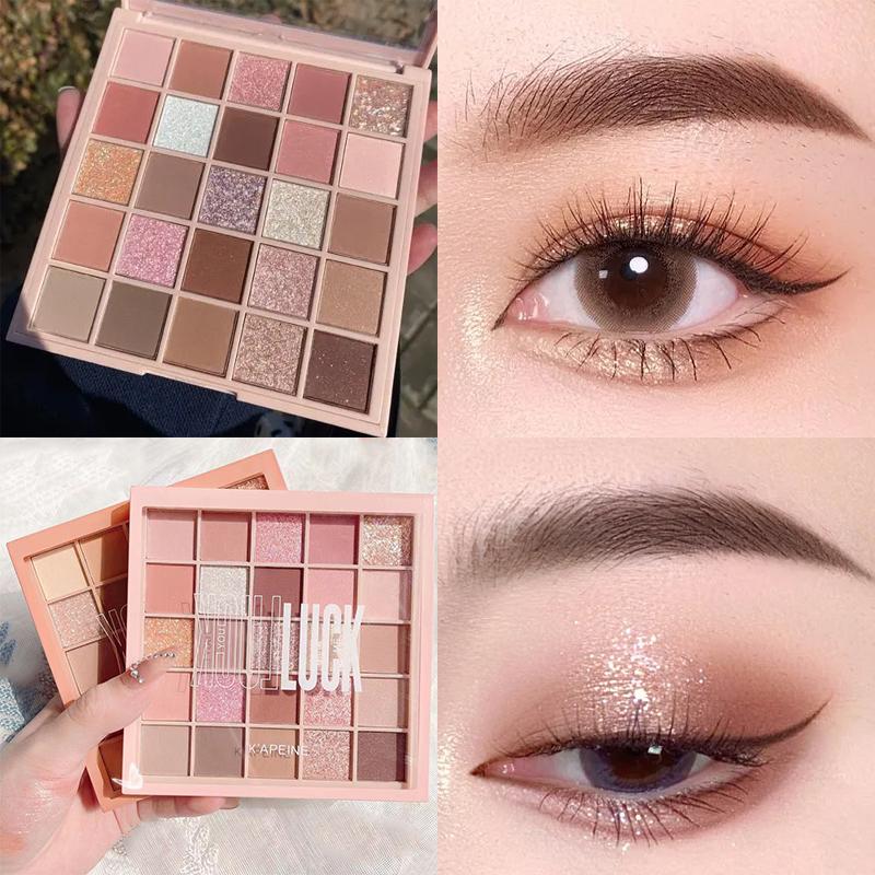 FEPO Bảng phấn mắt Naked low - Staturated 25 màu lì và ánh ngọc trai kết hợp trang điểm mắt nổi bật