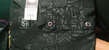 Product Review of Kemko sultan atau  Koko tangan pendek  Atasan Pria Dewasa motif etnik depan kancing vareasi bahan  Katun embos berkualitas terbaik Nyaman di pakai Baju Hitam from _**e 1