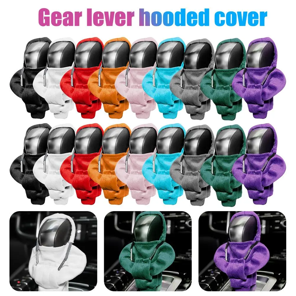 Penutup pemegang gear kereta, baju peluh kreatif tidak licin, tombol anjakan gear, Hoodie, hiasan pemegang gear, tombol lengan, aksesori kereta