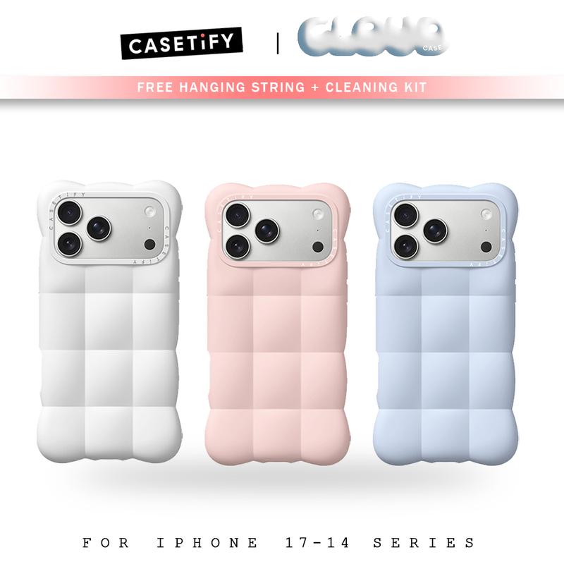Ốp lưng Casetify Cloud phiên bản gốc cho iPhone 18 Pro Max 17 Pro Max iPhone 17 Pro iPhone 17 | Ốp lưng điện thoại silicone dạng lỏng với màu sắc đẹp và dễ thương | Bảo vệ chống rơi từ độ cao lên đến 6.6 ft (3 lần), đạt tiêu chuẩn quân sự