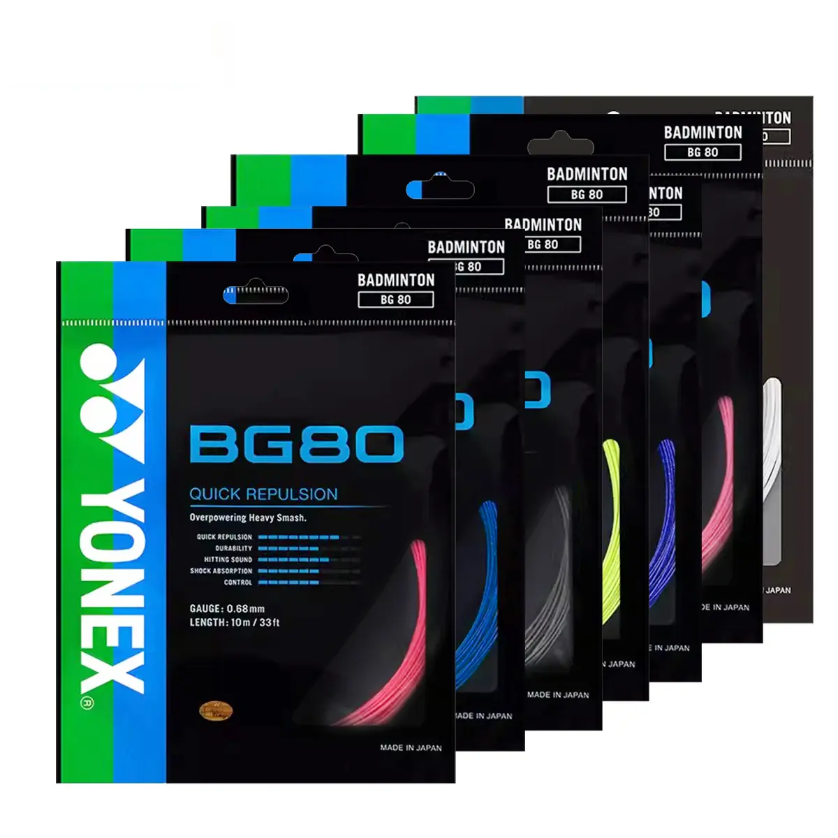 YONEX BADMINTON STRING HIGH-INTENSITY NYLON MULTIFILAMENT,SPECIAL BRAIDED FORGED FIBER,ELASTICITY OUTER