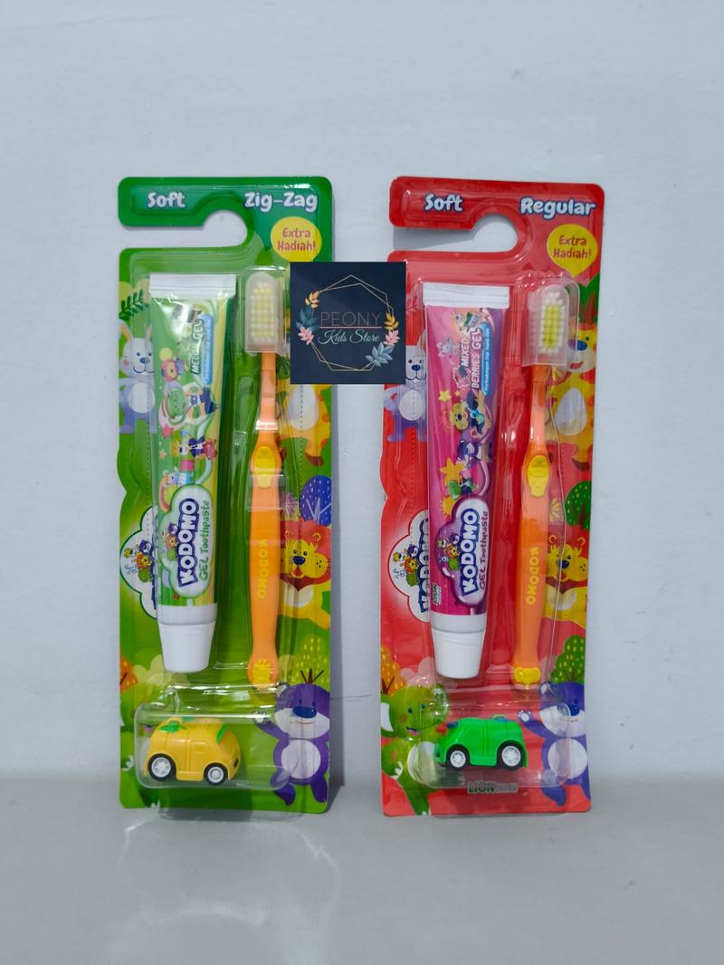 Product Introduction of KODOMO REGULER  ZIG ZAG 2 IN 1 PAKET SIKAT GIGI & ODOL/sikat gigi Reguler zigzag odol anak 1