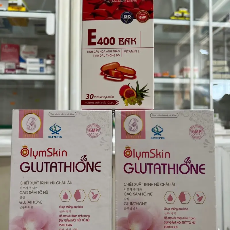 GLuTaThiOne  căn bóng da  Giúp chống oxy hoá đẹp da, giúp làn da căng mịn - trắng hồng hơn hộp 30 viên dung dịch