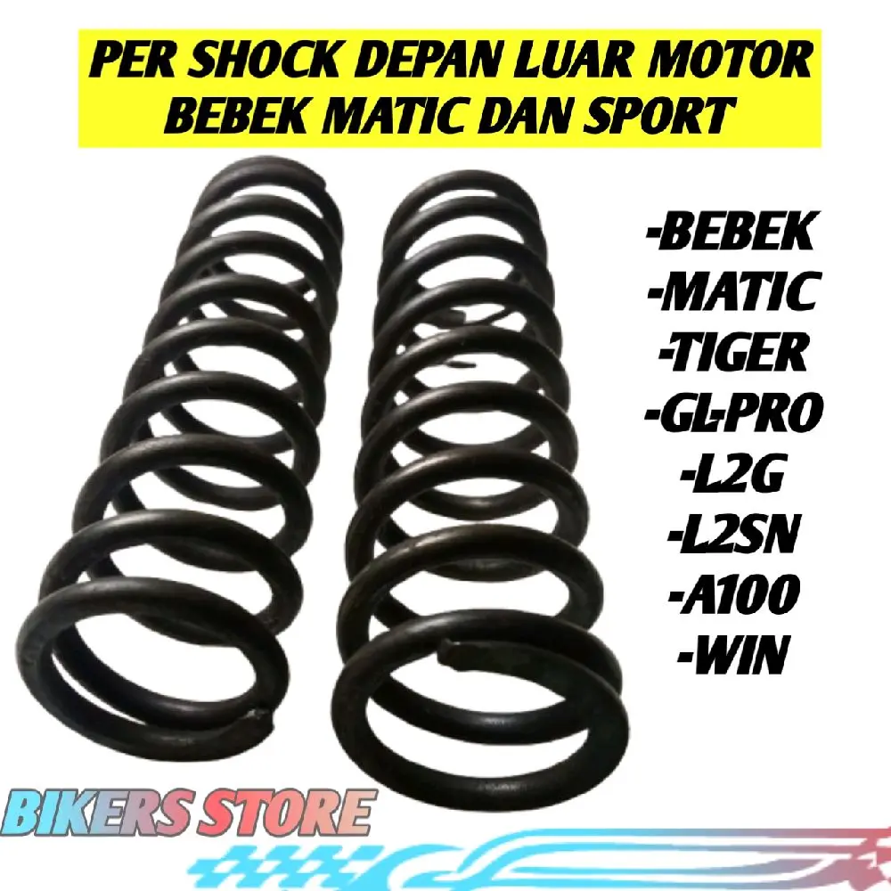 Bikers Store Per Shock Depan Luar Motor Bebek dan Sport Set Kanan Kiri PNP Supra Revo L2G A100 Win