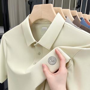 新しいファッショナブルなカジュアルメンズポロシャツ、ゴルフシャツ、涼しく通気性、シワに強いシームレス、柔らかく快適、ビジネスエリートに欠かせない