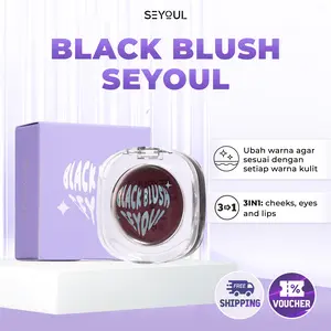 SEYOUL Black Blush PH Responsif Jelly Blush Merah Hitam Kosmetik Blushon