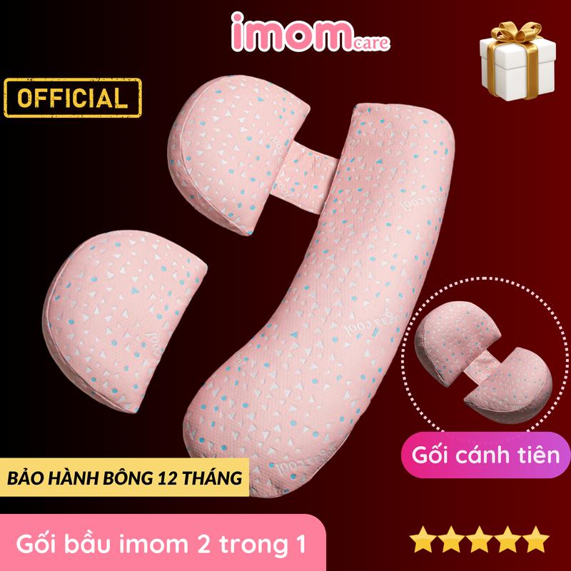 Gối bầu imom 2 trong 1, tích hợp gối bầu cách tiên và gối ôm cho bà bầu, giúp mẹ ngủ ngon, khỏe mạnh suốt thai kỳ - GB2in1
