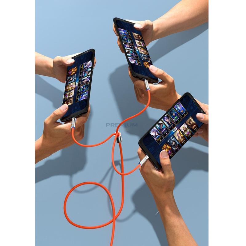 Kabel data PS-07 3 IN 1 Fast Charging PD 120W cable charger TYPE C LIGHTNING MICRO multifungsi 1