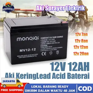 (COD) Aki Kering Original 12V 12AH / Aki Sprayer Elektrik 12v 12ah / Aki Battery12V 8Ah / Aki Kering Sprayer Elektrik 12V 8AH / aki mobil mobilan anak / aki tangki semprot elektrik / Aki Sprayer Elektrik / Baterai Alat Semprot Hama / aki mobil mainan Car