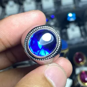 CINCIN PRIA KING SAPIR OPAL 14x12 CUTTING BAWAH RING TITANIUM ELEGAN