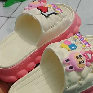 LUCKY SHOES LABUBU  Selop  Perempuan Imut & Lucu AntiSlip EVA Empuk Nyaman Size 24-35 Trendy dan AntiAir