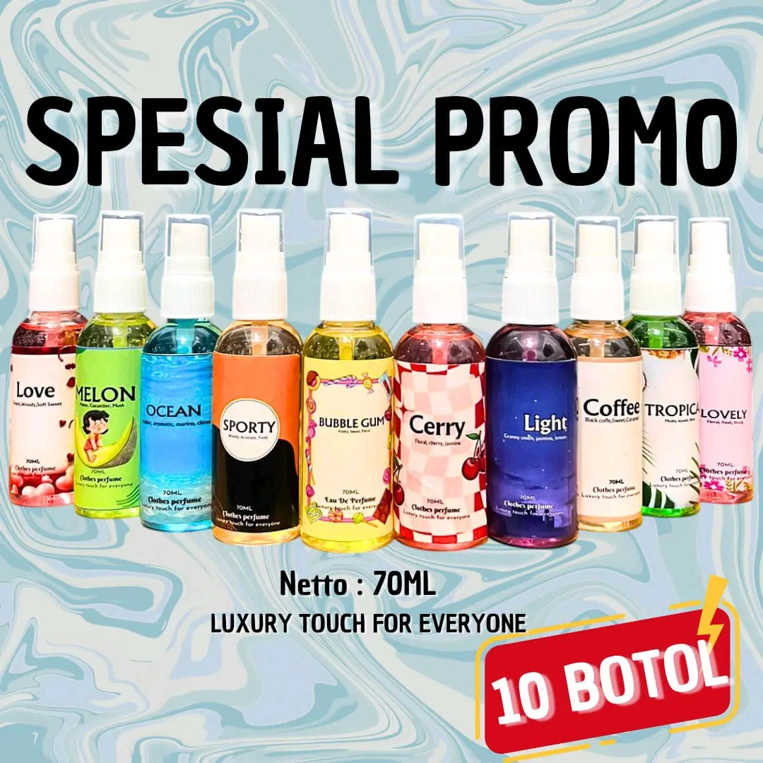 [NEW] SPESIAL PROMO 10 BOTOL PARFUM 70ML