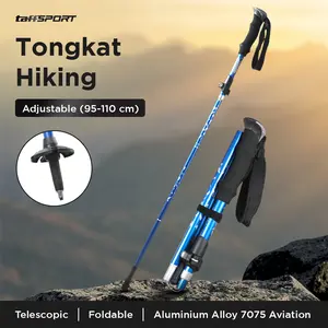 TaffSPORT Tongkat Hiking Lipat Trekking Pole Aluminium Alloy 110cm - 101