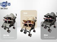 Gambar Stroller Spacebaby Twin SB 1013 Kereta Dorong Kembar dari Seven Kado Kota Bekasi 5 Tokopedia