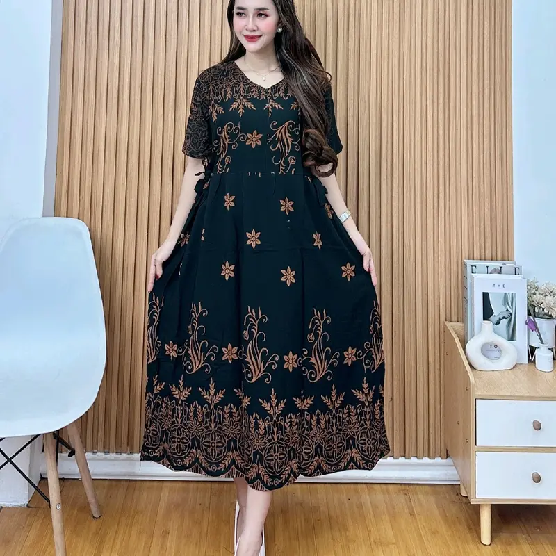 Daster Chibi Motif Terbaru Murah Mewah dari Rayon - Model Panjang Busui Bumil 4