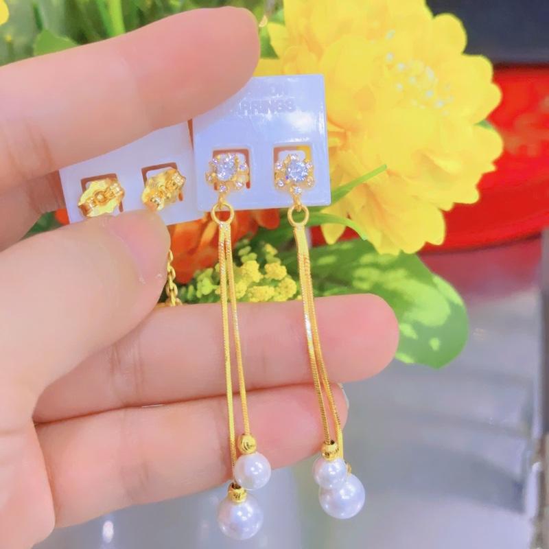  Bông tai Hội M84  Không đen bền màu thiết kế lovely Thích hợp chị em đeo thêm xinh Voi khuyên 