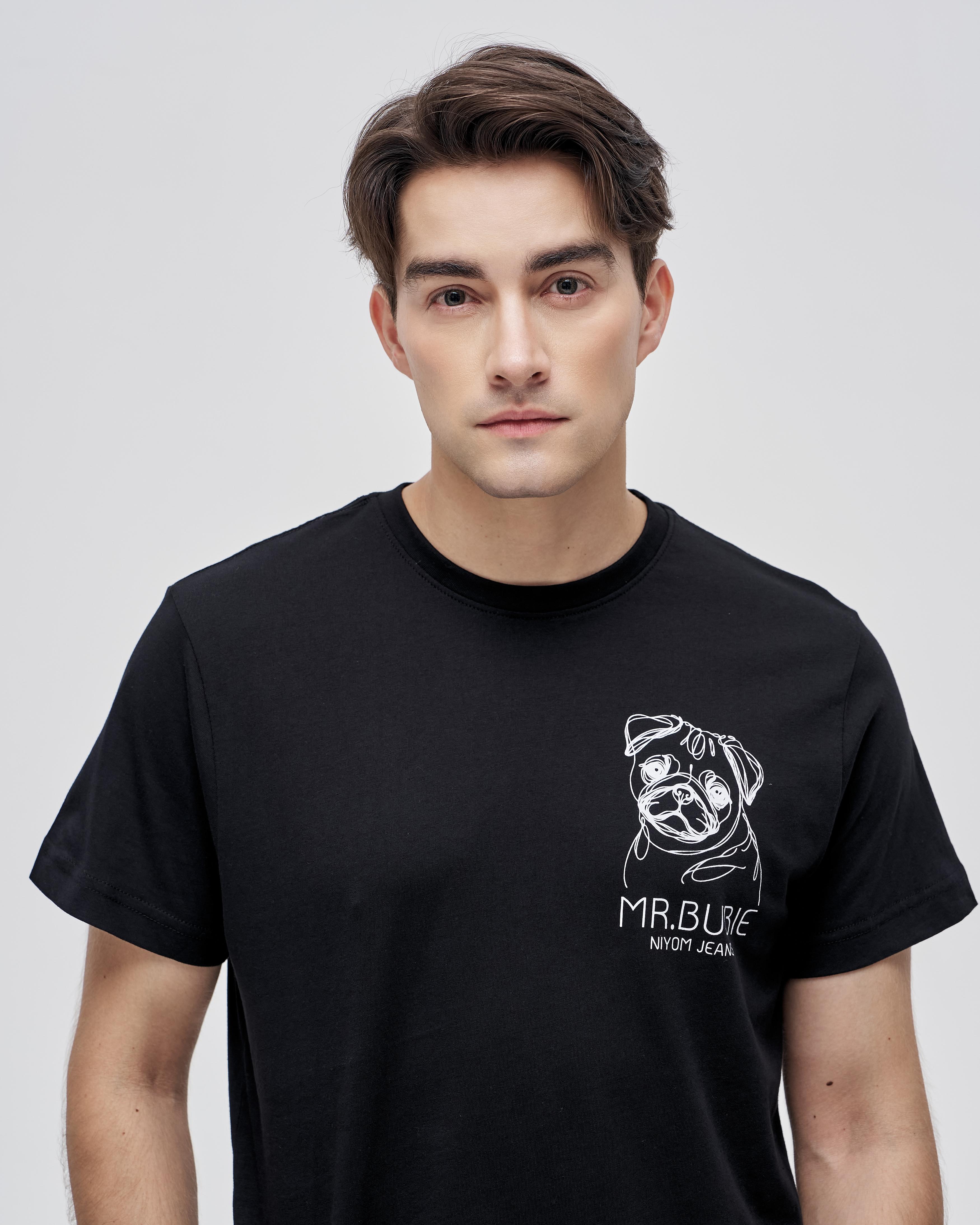 Niyom Jeans collection BUBIE : เสื้อยืด รุ่น TSR-M203 สกรีนลาย ผ้าCotton ผ้ายืด