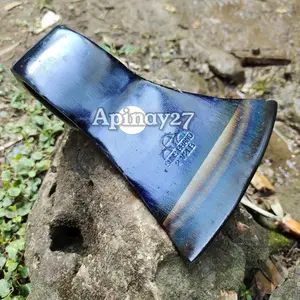 SUNS BRAND Mata Kapak Premium Kuwalitas Import - Bilah Sepuhan Kapak Belah Kayu Tebal Bahan Baja Karbon