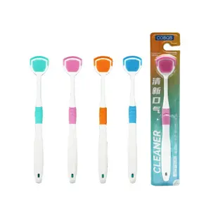 Tongue Scraper Oral Cleaner Brush Soft Silicone CleaningTongue Toothbrush Mouth Fresh Breath Scraping Hygiene Care Tools - 6