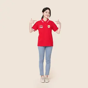 C&C Fashionable - Polo Shirt Merah Putih Hut RI 80 | Kaos Berkerah Timnas Logo Garuda Indonesia